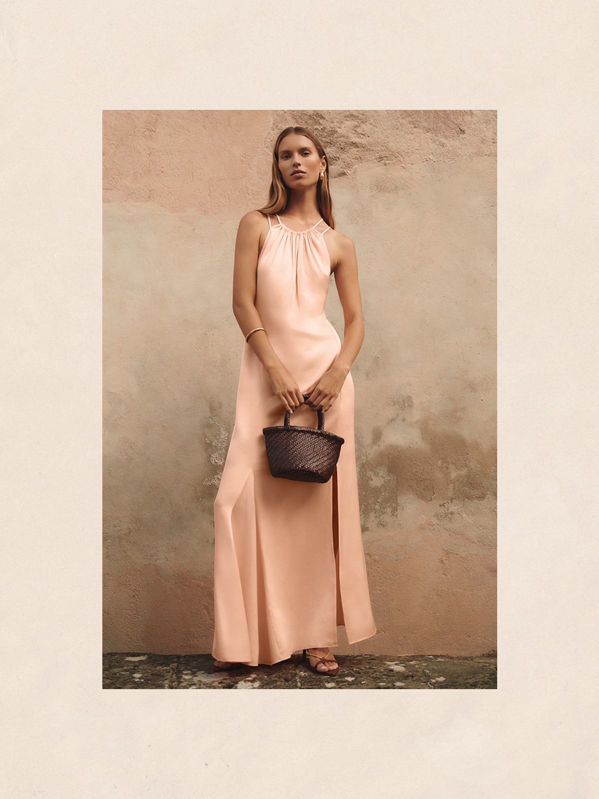 Tallie Satin Halterneck Maxi Dress