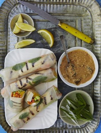 Grilled Tofu Summer Rolls