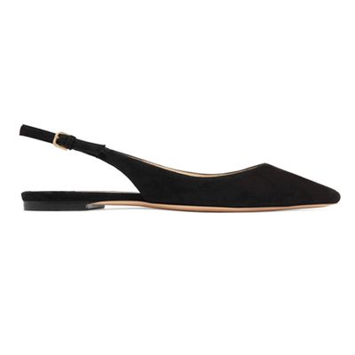 Suede Sling Back Point Toe Flats from Jimmy Choo