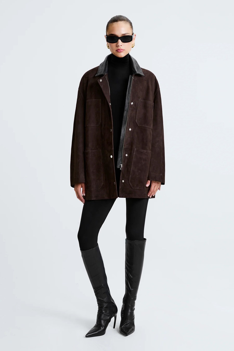 Barn Modern Suede Jacket from Nour Hammour