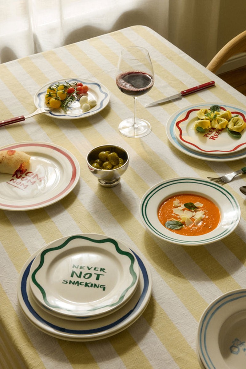 Set Of 12 Porcelain Tableware Set Tutti With Decorative Motif from Westwing 