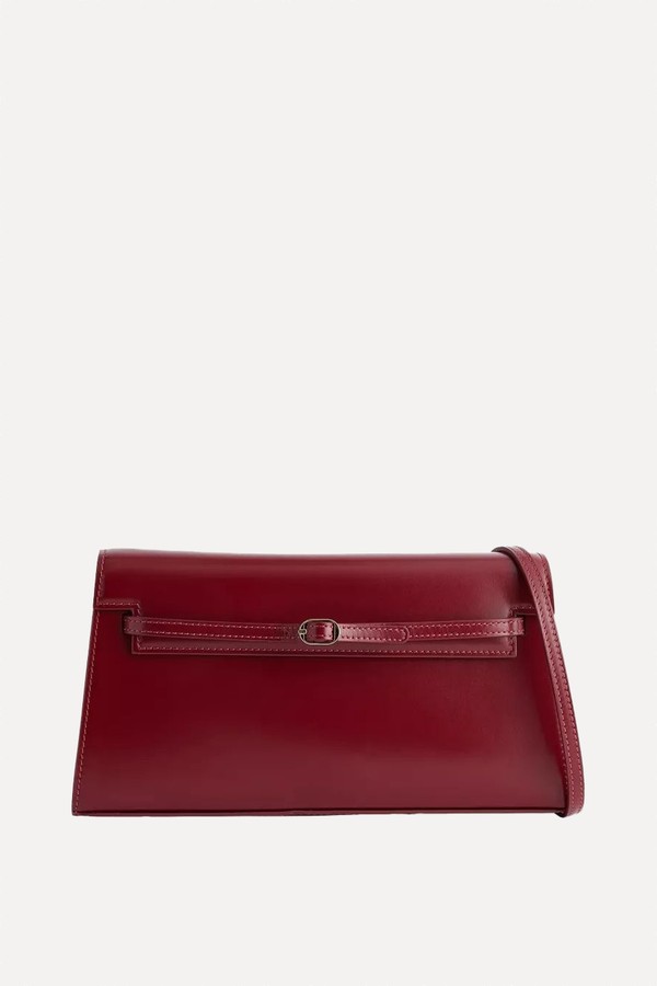 Belted Leather Shoulder Bag from Verafied