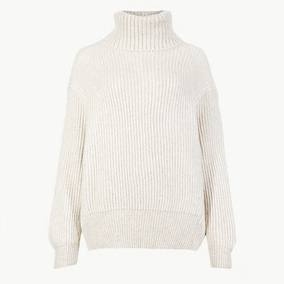 Textured Roll Neck Jumper from M&S