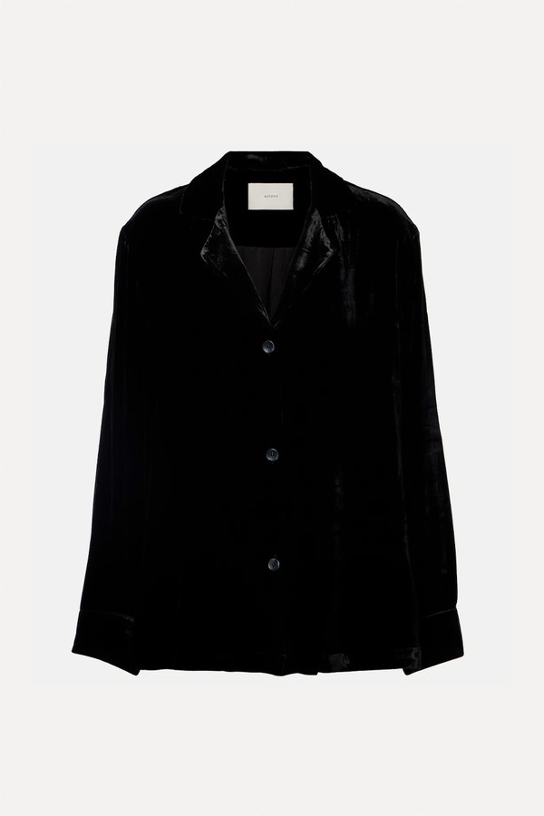 Calabasas Velvet Shirt from Asceno