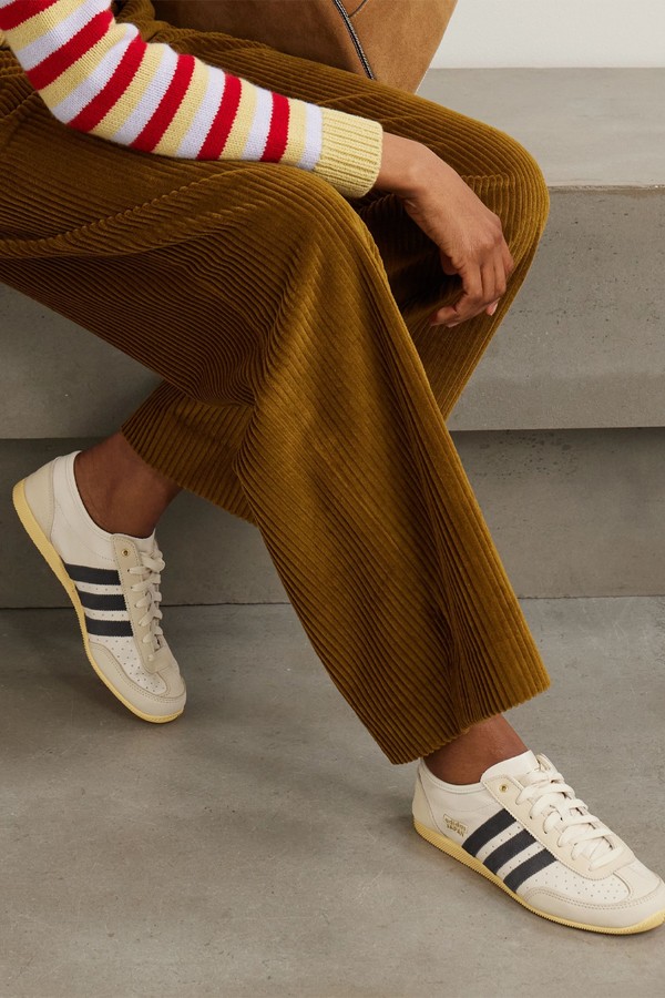 Japan Decon W Perforated Suede-Trimmed Leather Sneakers from Adidas Originals