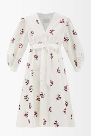 Marci Floral-Print Cotton-Blend Midi Dress from Erdem