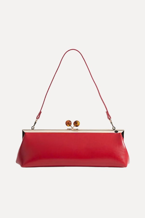 Elongated Frame Clutch Bag With Shoulder Strap from ASOS DESIGN 