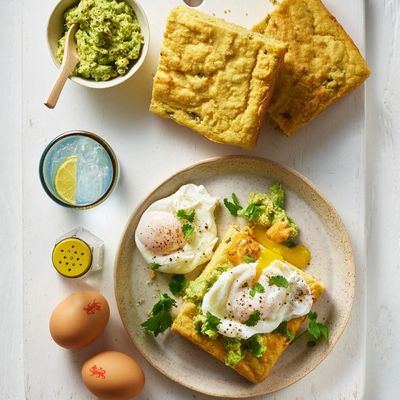 Tom Daley’s Jalapeno Cornbread With Poached Egg, Avocado & Chipotle Mayo