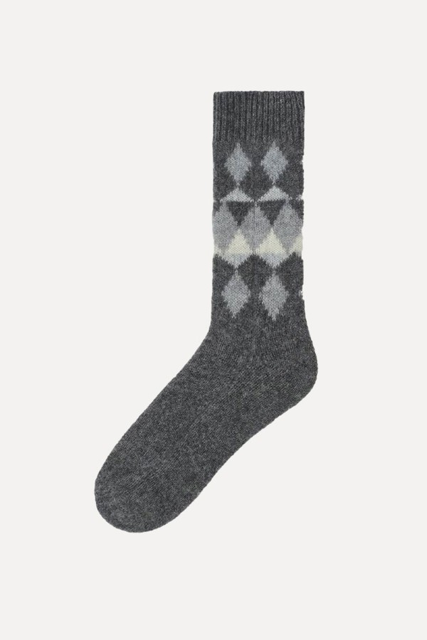 Fair Isle Cashmere Socks from Cos