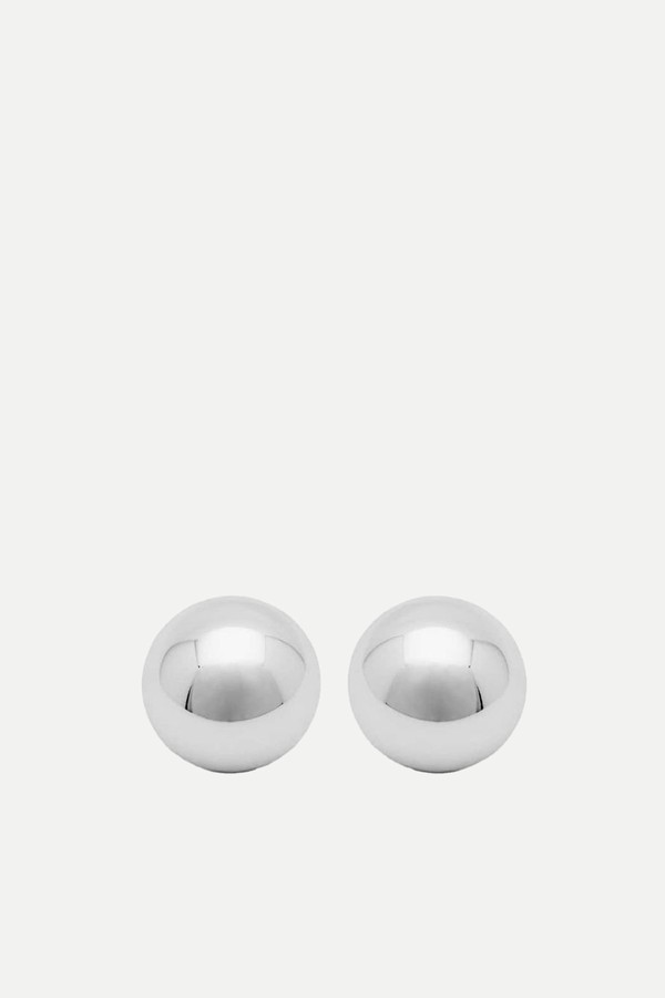 Round Silver Earrings from Pull & Bear