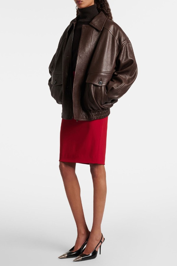 Oversized Leather Jacket  from Saint Laurent 