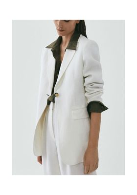 Limited Edition Linen Blazer with Button, £179