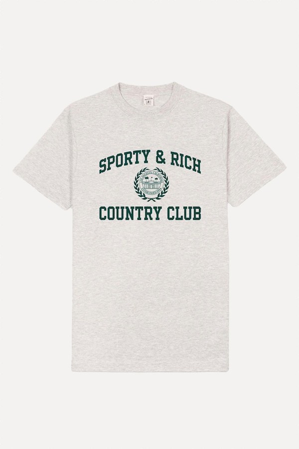 Varsity Crest T-Shirt from Sporty & Rich