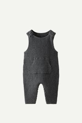 Cable-Knit Dungarees  from Zara