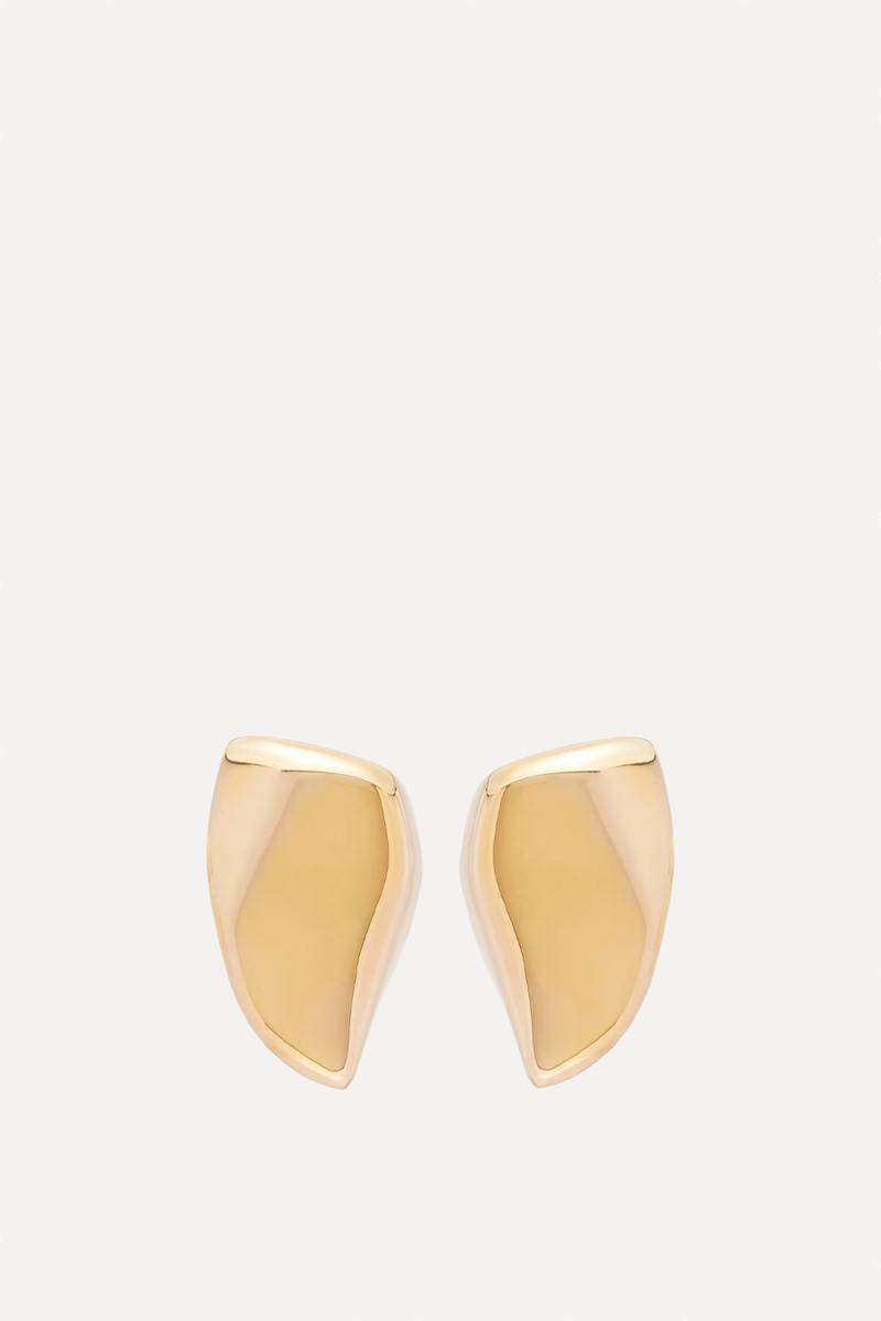 Prisma Small 18kt Gold-Plated Earrings from Bottega Veneta