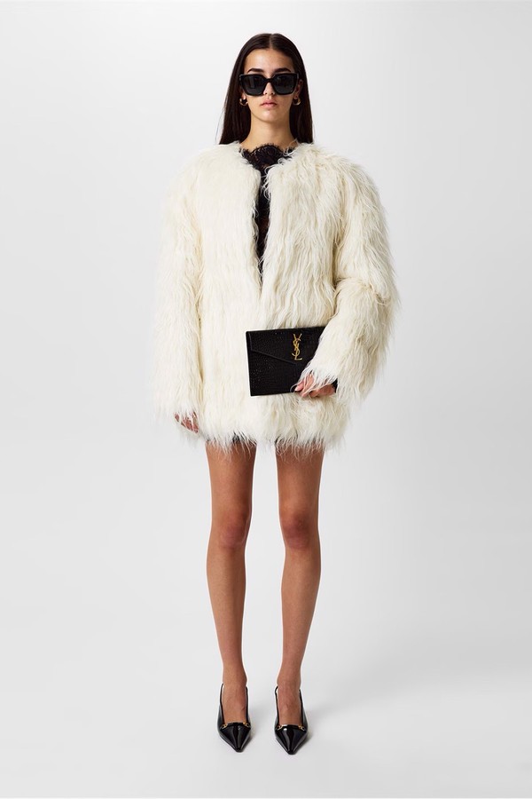 Faux Fur Short Coat from SAINT LAURENT