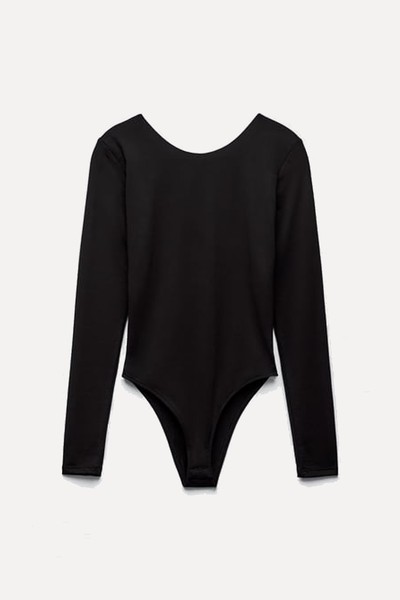 Open Back Polyamide Bodysuit from Zara