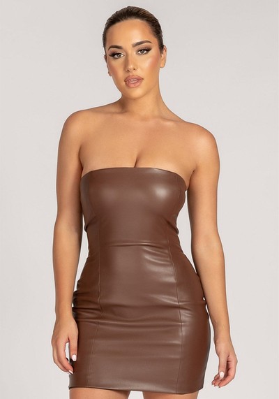 Leather Mini Dress from Meshki