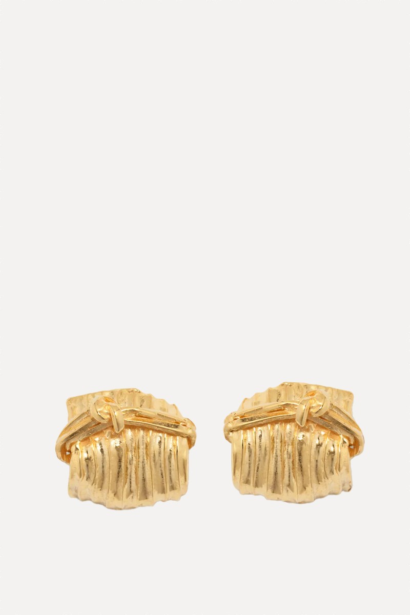 R2257 Recycled Gold Vermeil Earrings from Completedworks