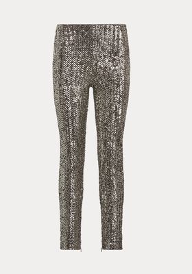 Sequined Skinny Trousers