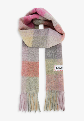 Vally Checked Wool-Blend Scarf from Acne Studios