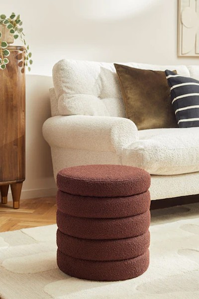 Stella Ribbed Storage Stool