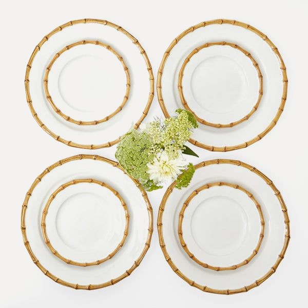 Nancy Bamboo Dinner & Starter Plates (Set Of 8) from Mrs. Alice