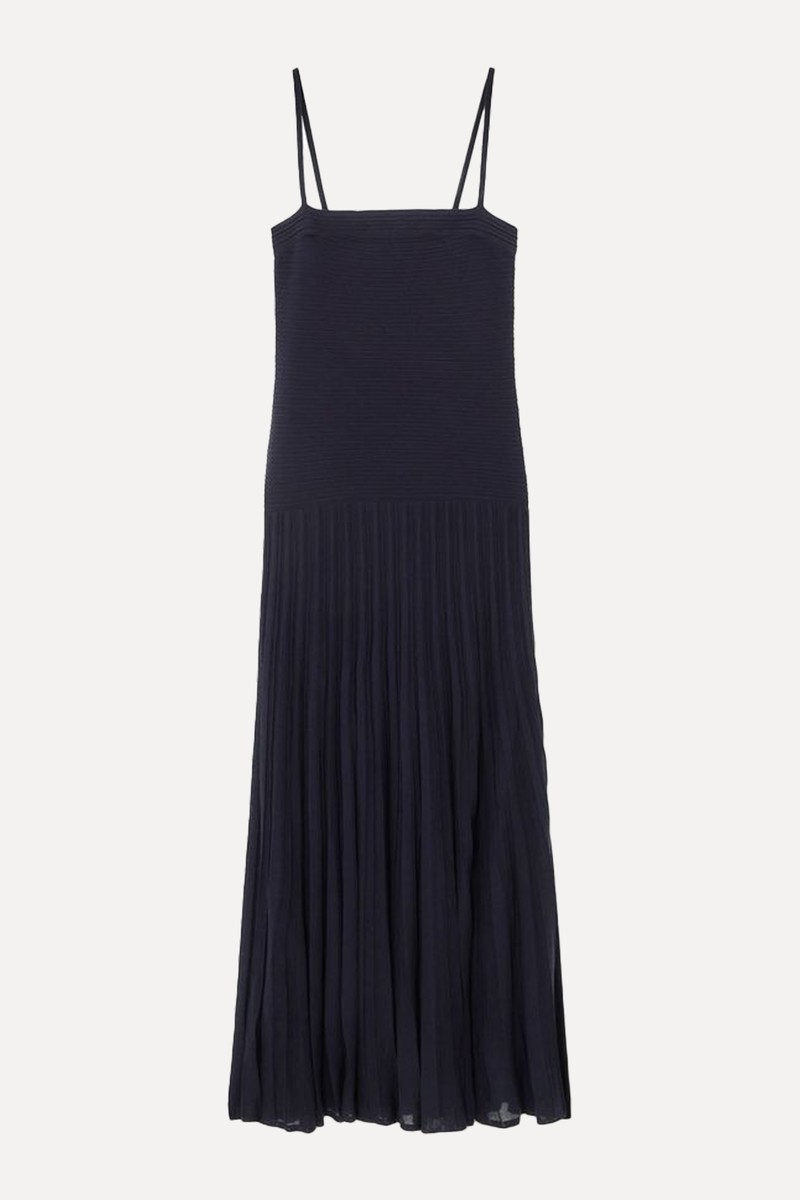 Pleated Knitted Maxi Dress from COS