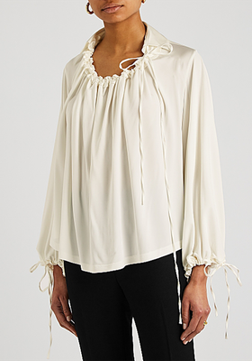 First Moment Stretch-Jersey Blouse from Palmer / Harding
