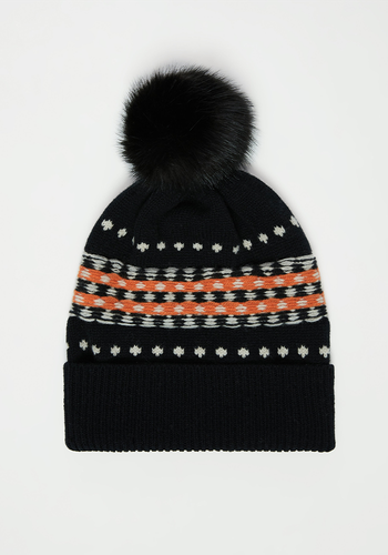 Fair Isle Pom Hat from Jigsaw