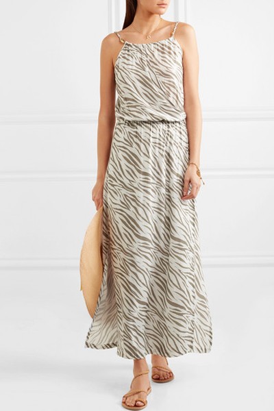 Kalahari Drop Waist Maxi Dress Print from Heidi Klein 