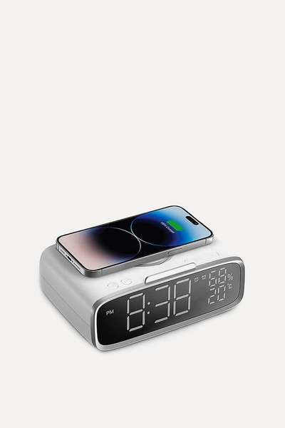 Q-Clock 5 Wireless Fast-Charge Digital Alarm Clock from Momax