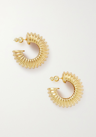 Stella Gold-Tone Hoop Earrings from Cult Gaia