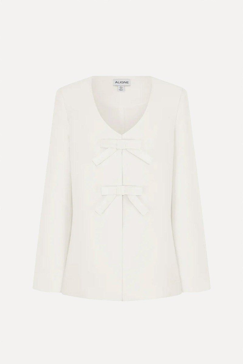 Beau Bow Satin Blazer from Aligne