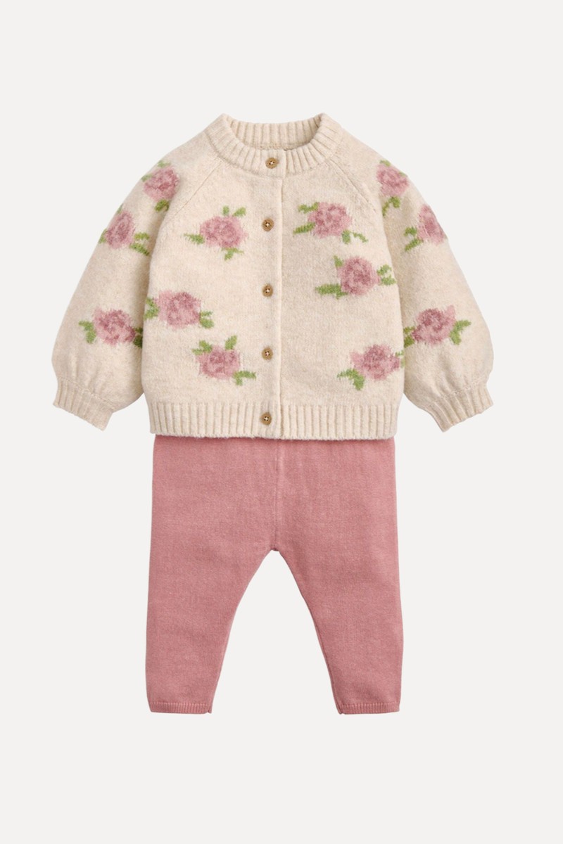 Jacquard Knit Cardigan & Leggings Set from Mamas & Papas