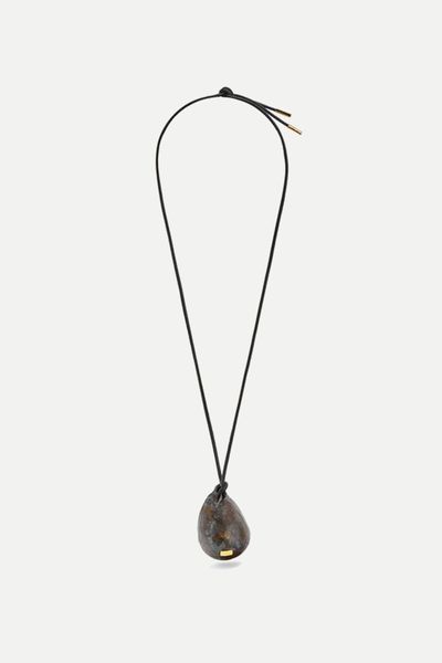 Fig Pendant In Calfskin & Brass from Loewe