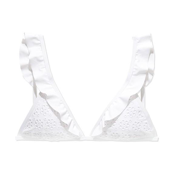 Broderie Flounce Top
