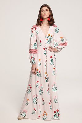 Prisha Mixed Floral Long Dress