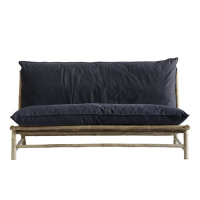 Bamboo Sofa Charcoal