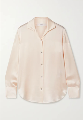 Silk-Satin Blouse from Vince