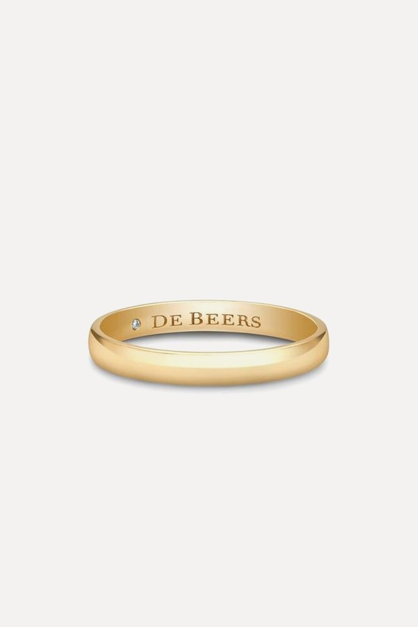 Wide Court Band In Yellow Gold