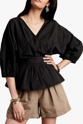 Arch Sleeve Pleat Top from Banana Republic