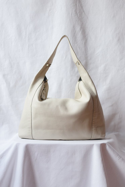 Cream Conti Leather Bag from Gianni