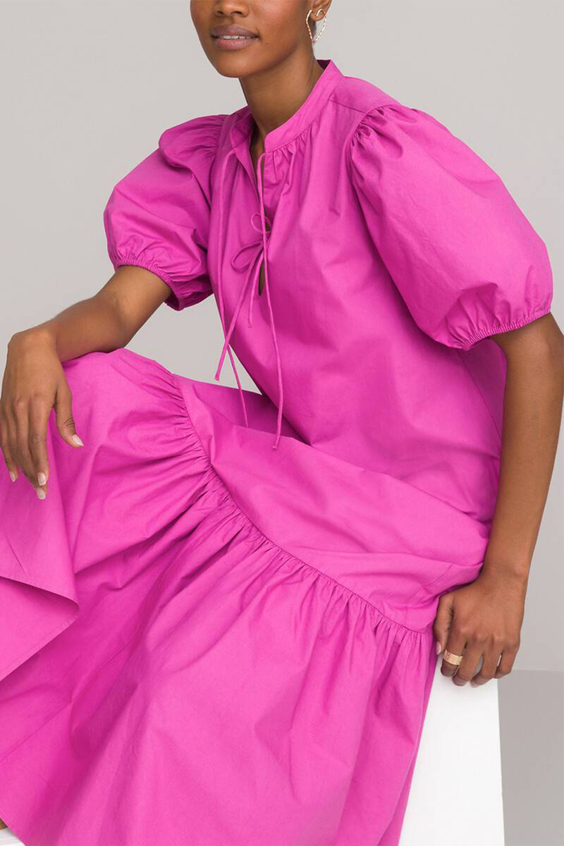 Organic Cotton Ruffled Dress from La Redoute