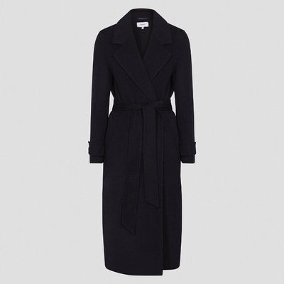 Wool Blend Longline Overcoat from Reiss