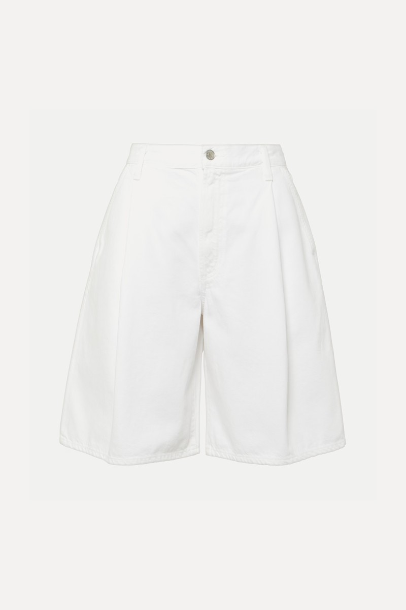 Ellis Mid-Rise Denim Bermuda Shorts from Agolde