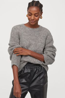 Knitted Wool Blend Jumper from H&M