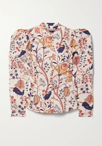 Harriet Floral-Print Cotton-Poplin Blouse from Ulla Johnson