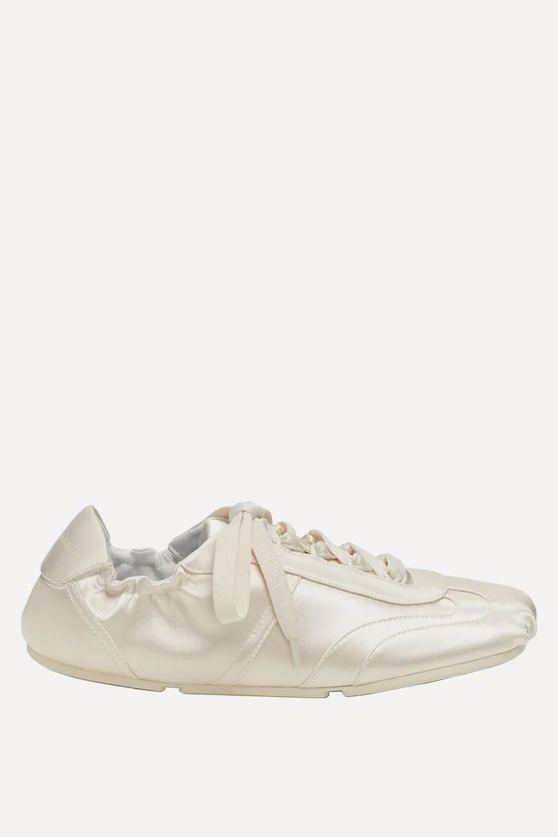Cece Satin Ruched Sneakers from Charles & Keith