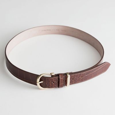 Croco Leather Belt from & Other Stories